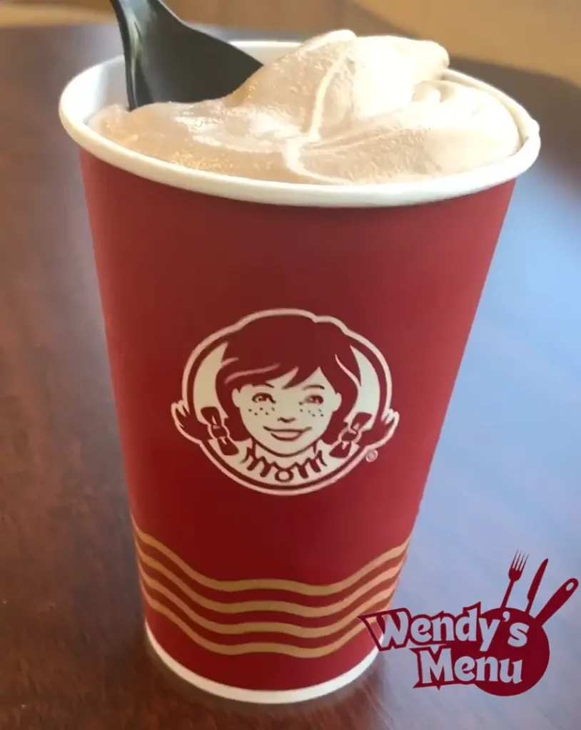 Wendy's Frosty Menu 3 Classic Chocolate Frosty